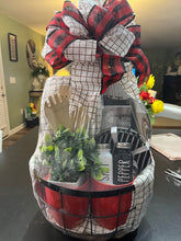 Load image into Gallery viewer, Black Wired Home Gift Basket