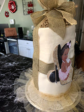 Load image into Gallery viewer, Baby Girl African American Baby in Heels Diaper Cake