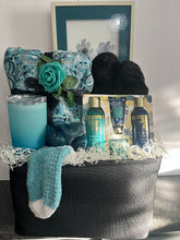 Load image into Gallery viewer, Black/Teal Themed Tote Gift
