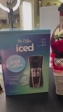 Load and play video in Gallery viewer, Iced Coffee Time Gift basket w/Grey Mr. Coffee
