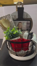 Load and play video in Gallery viewer, Black Wired Home Gift Basket
